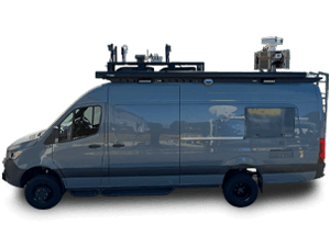 C-UAS Counter Drone on a Mercedes sprinter van