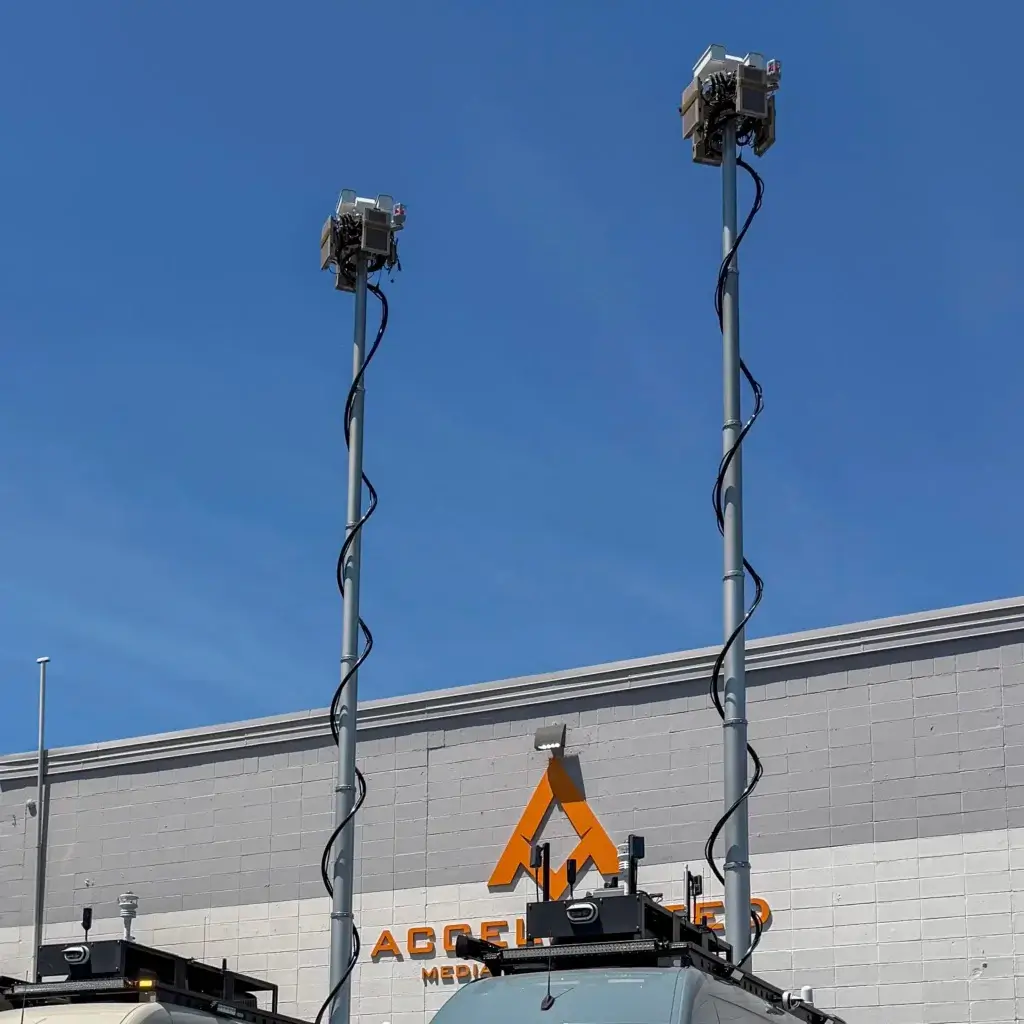 Custom C-UAS masts up to 60'