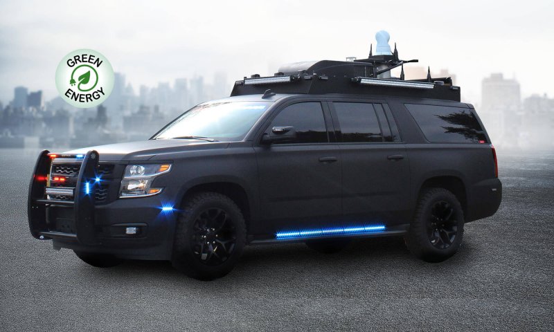 One of Accelerated Tactical's upfitted rapid response command vehicles outfitted with the MVP-E™ Power System